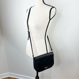 Kate Spade small black leather‎ shoulder Cross body purse